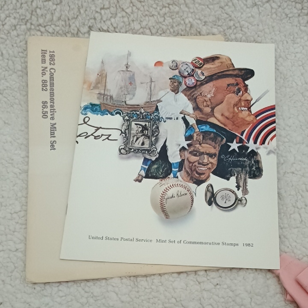 New 1982 Commemorative Mint Stamp Set